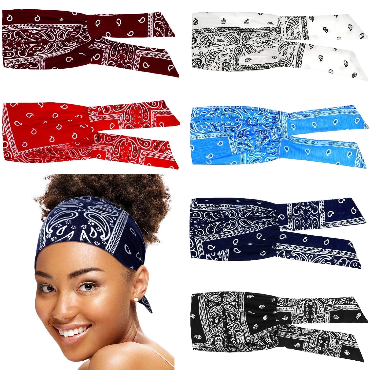 Folded Hair Bandana Women
