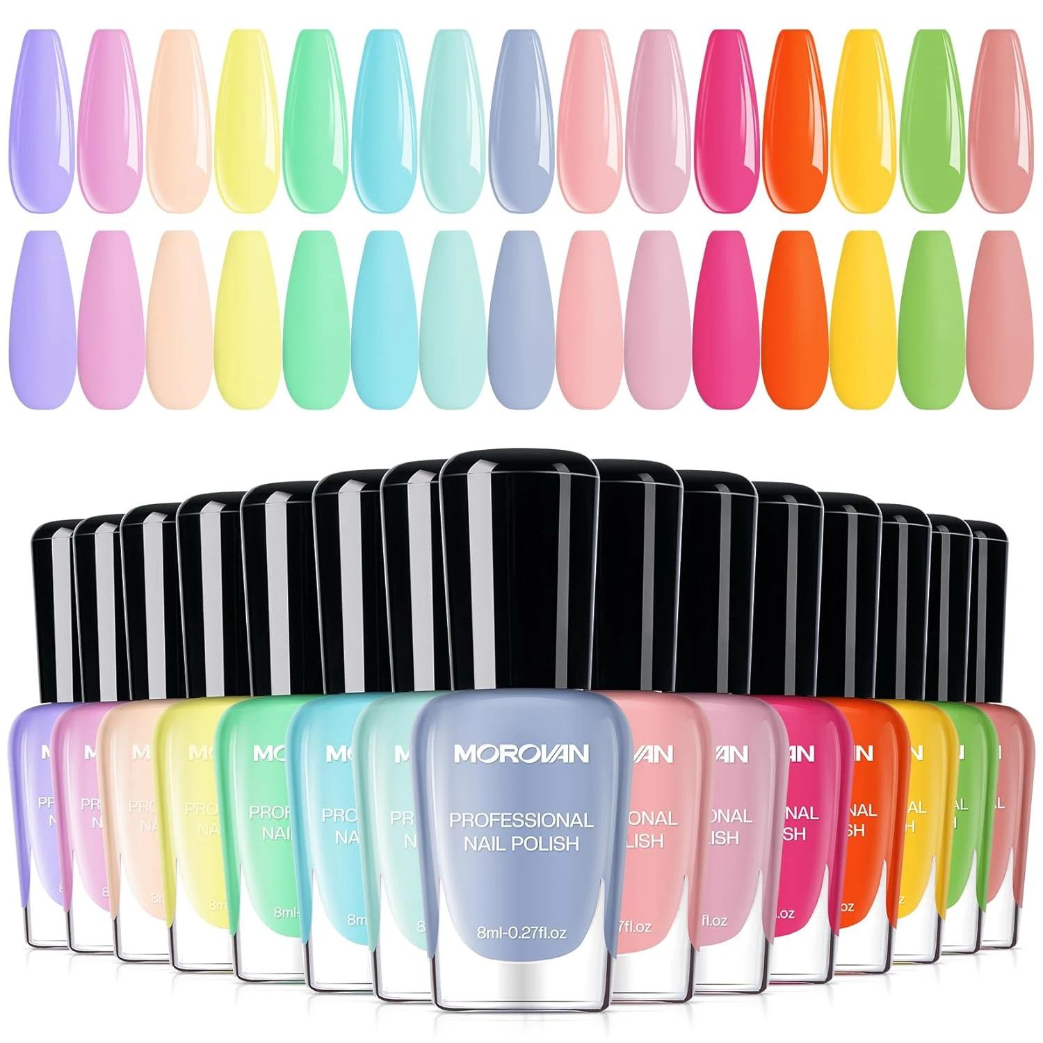 Glazed Pastel Nail Polish Set