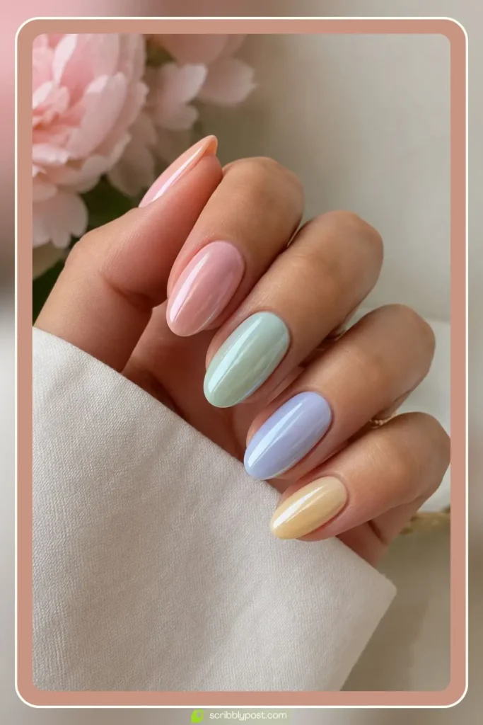 Glazed Pastel Nails