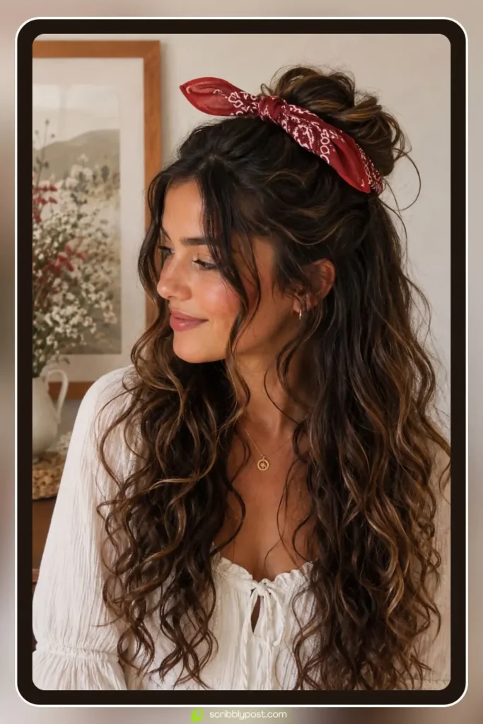 Half-Up Bandana Tie