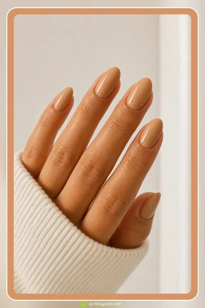 Honey Oat Nude Nails