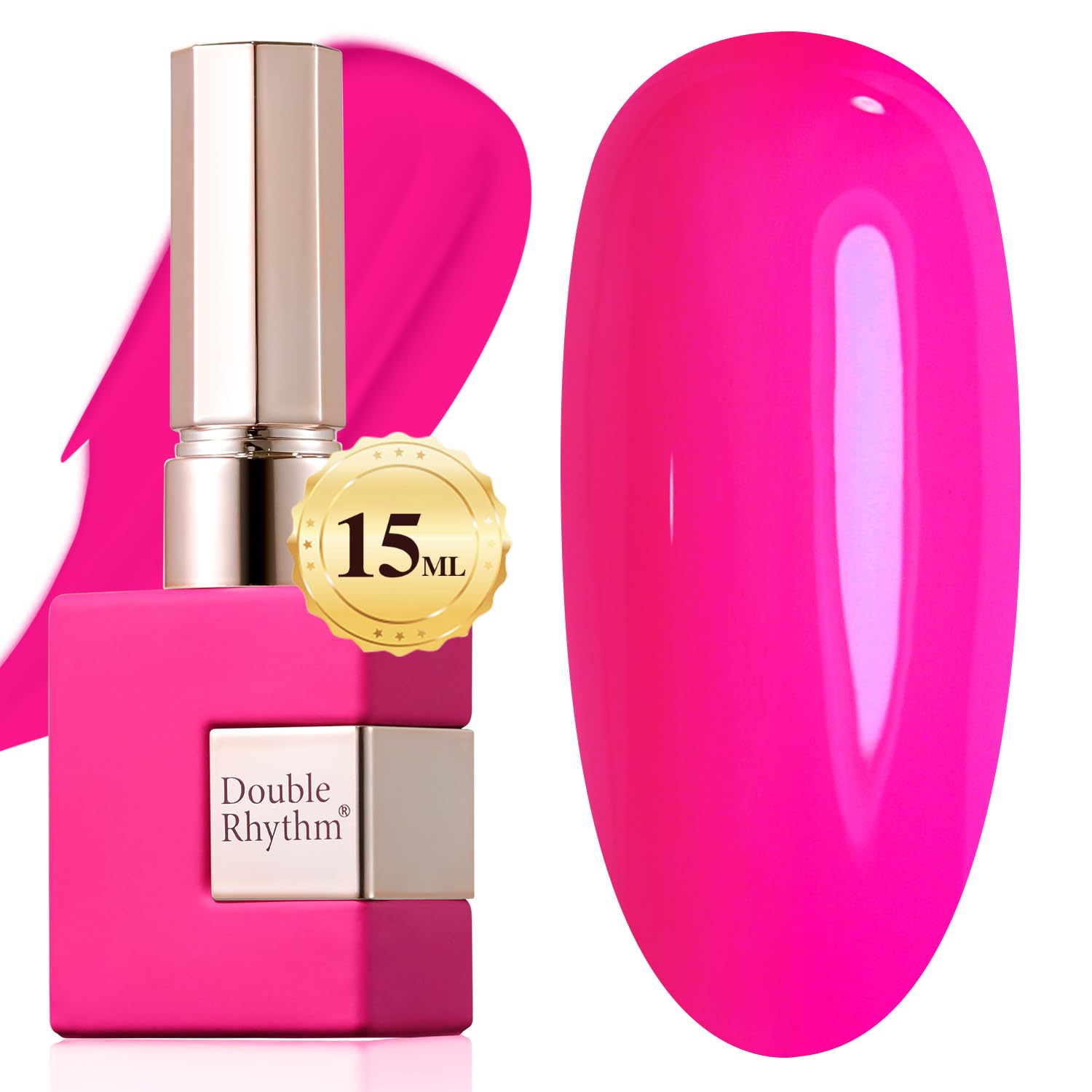 Hot Pink Gel Nail Polish