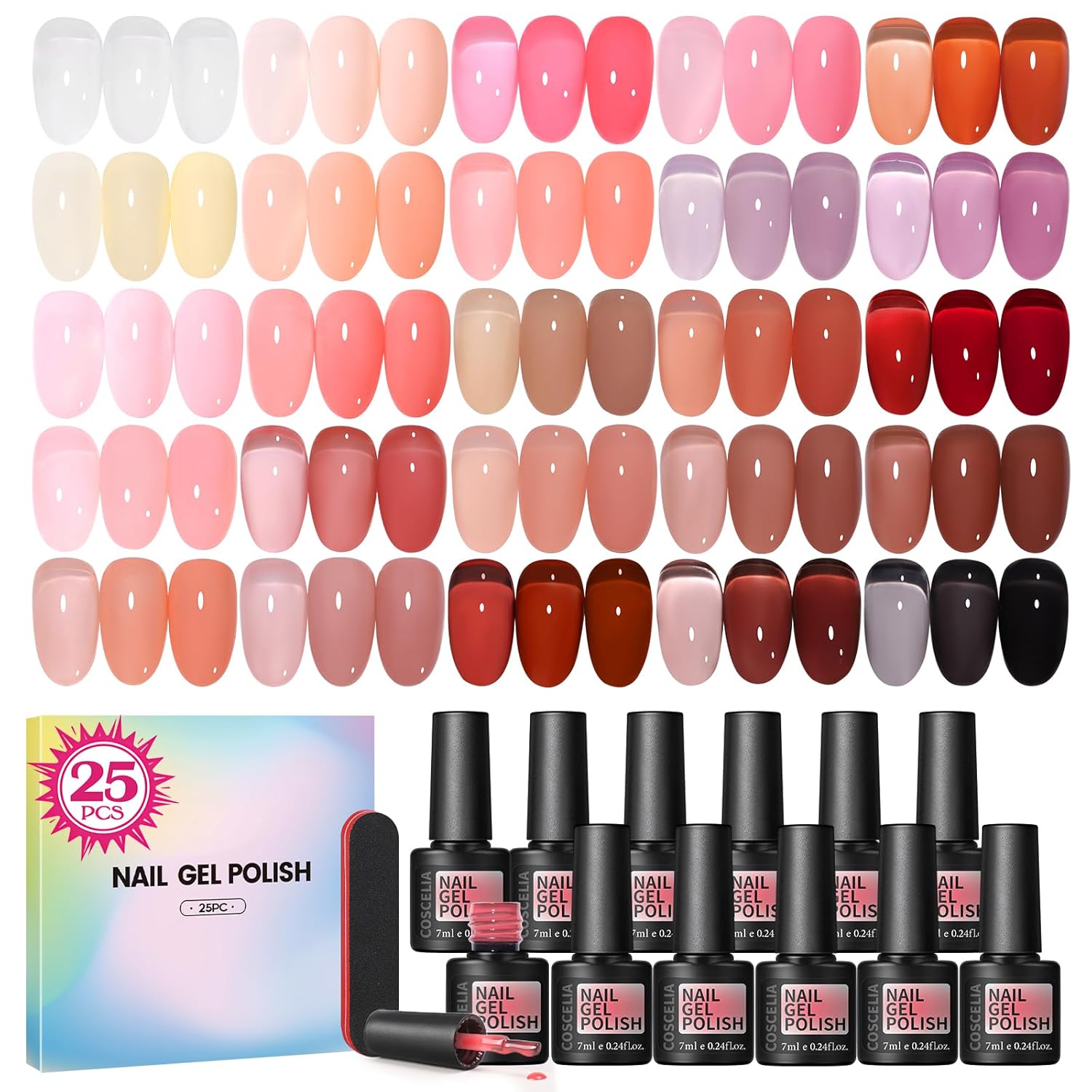 Jelly Nail Gel Polish Set