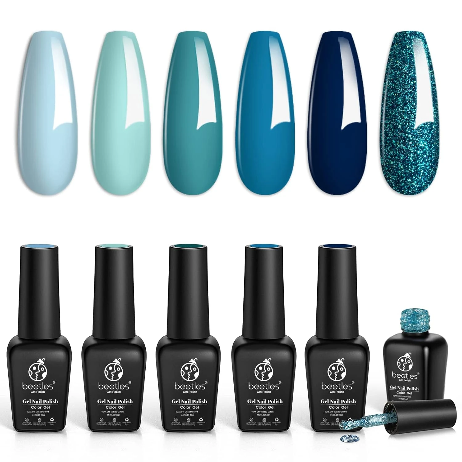 Jewel Tone Gel Nails