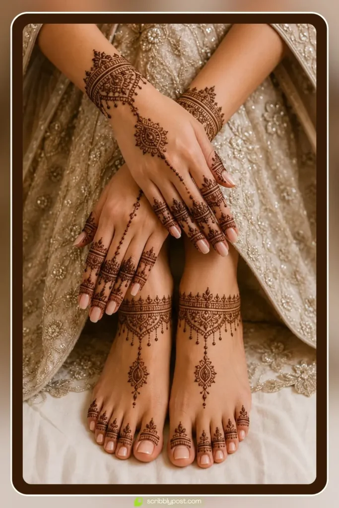 Jewelry-Inspired Bridal Henna