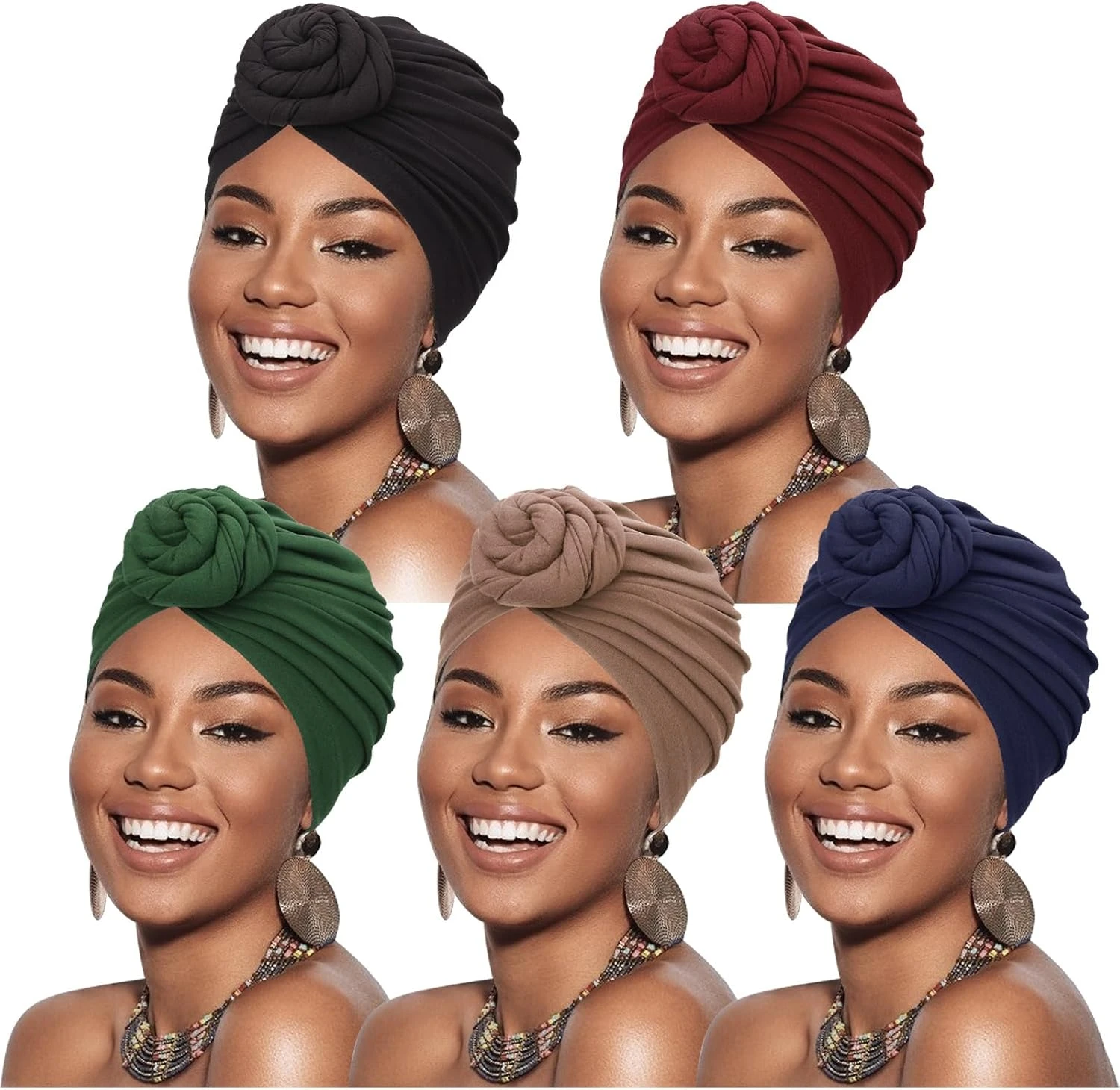 Knotted Hair Scarf Women