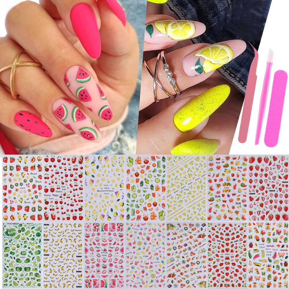 Lemon Watermelon Nail Stamp Kit
