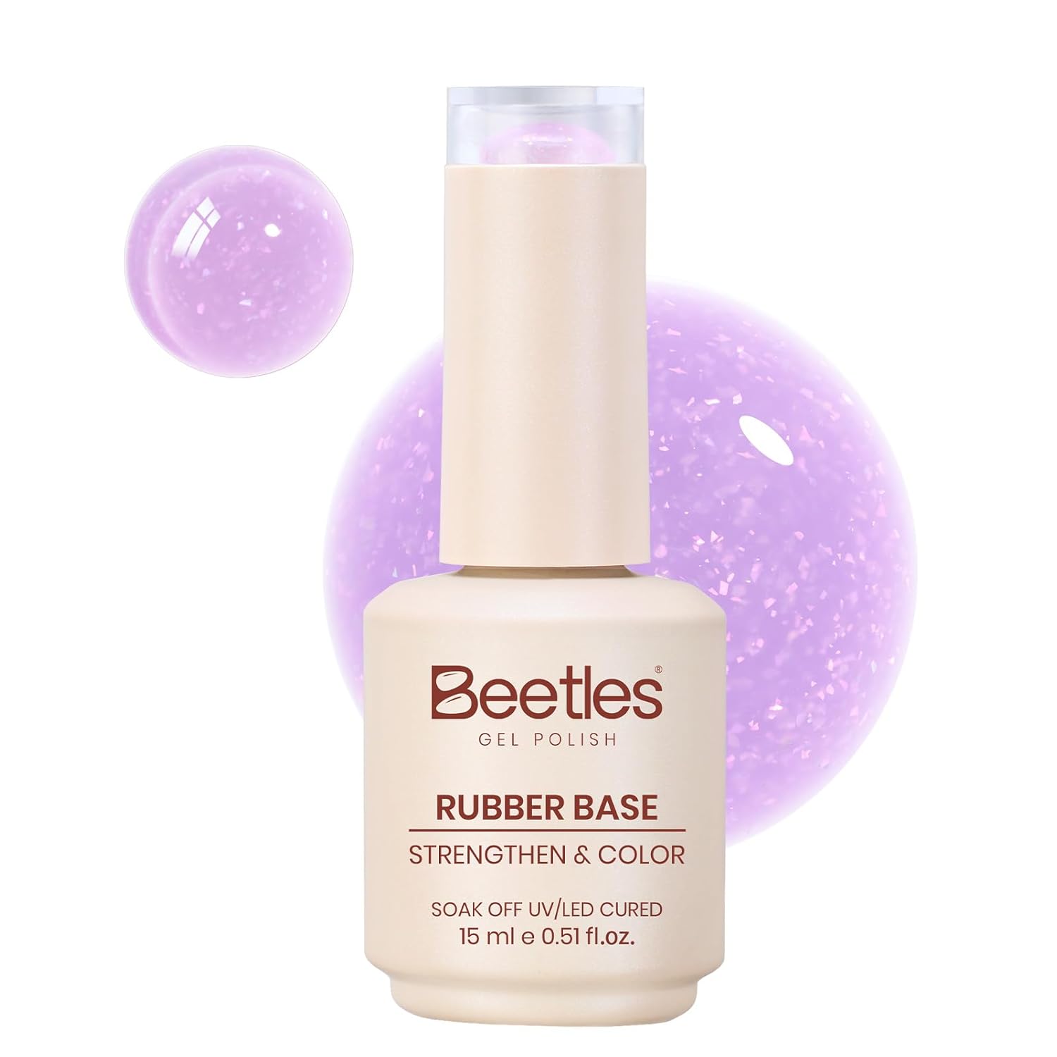 Lilac gel polish base
