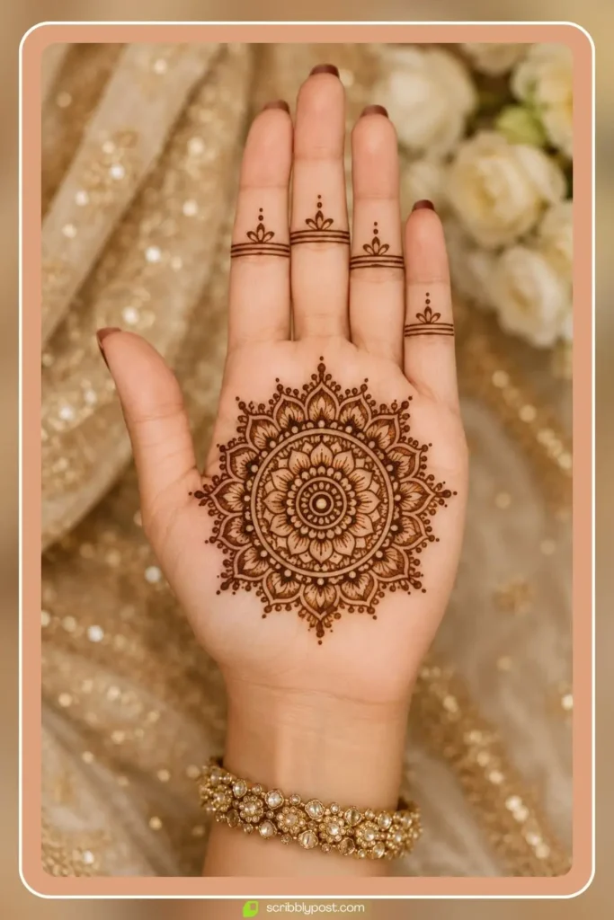 Mandala Palm Bridal Henna