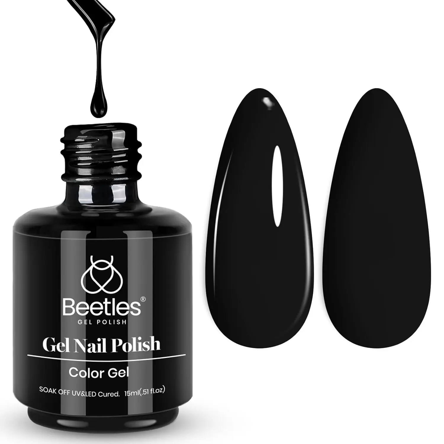 Matte Black Gel Nail Polish