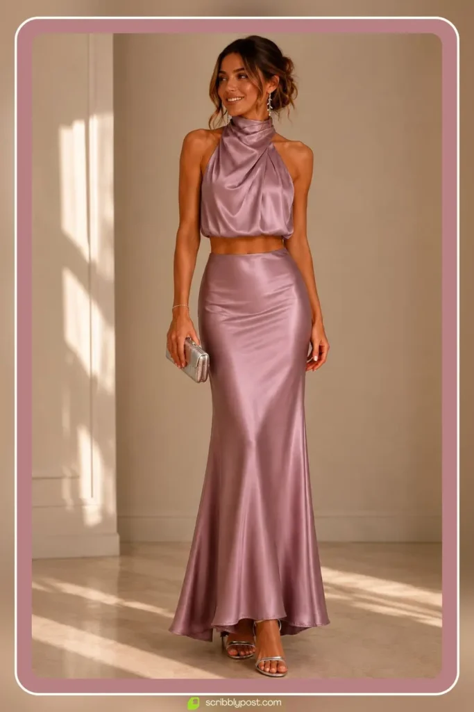 Metallic Two-Piece Set