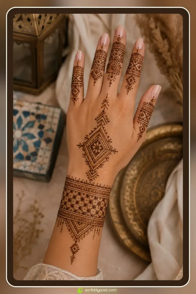 Moroccan Geometric Bridal Henna