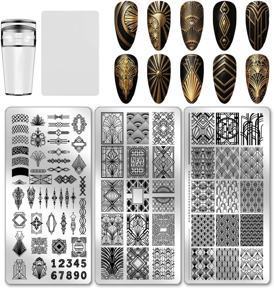 Nail Stamping Plate Geometric