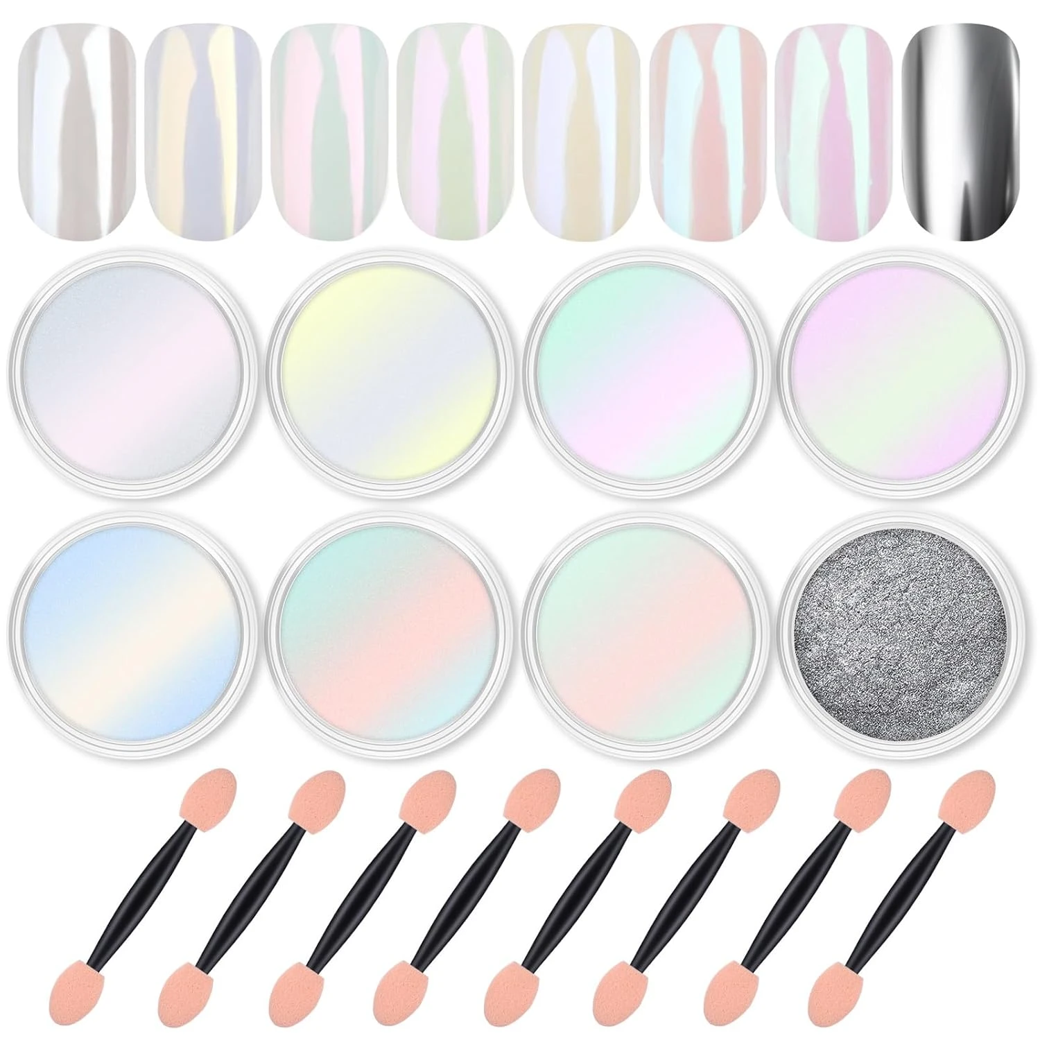 Opalescent Chrome Nail Powder