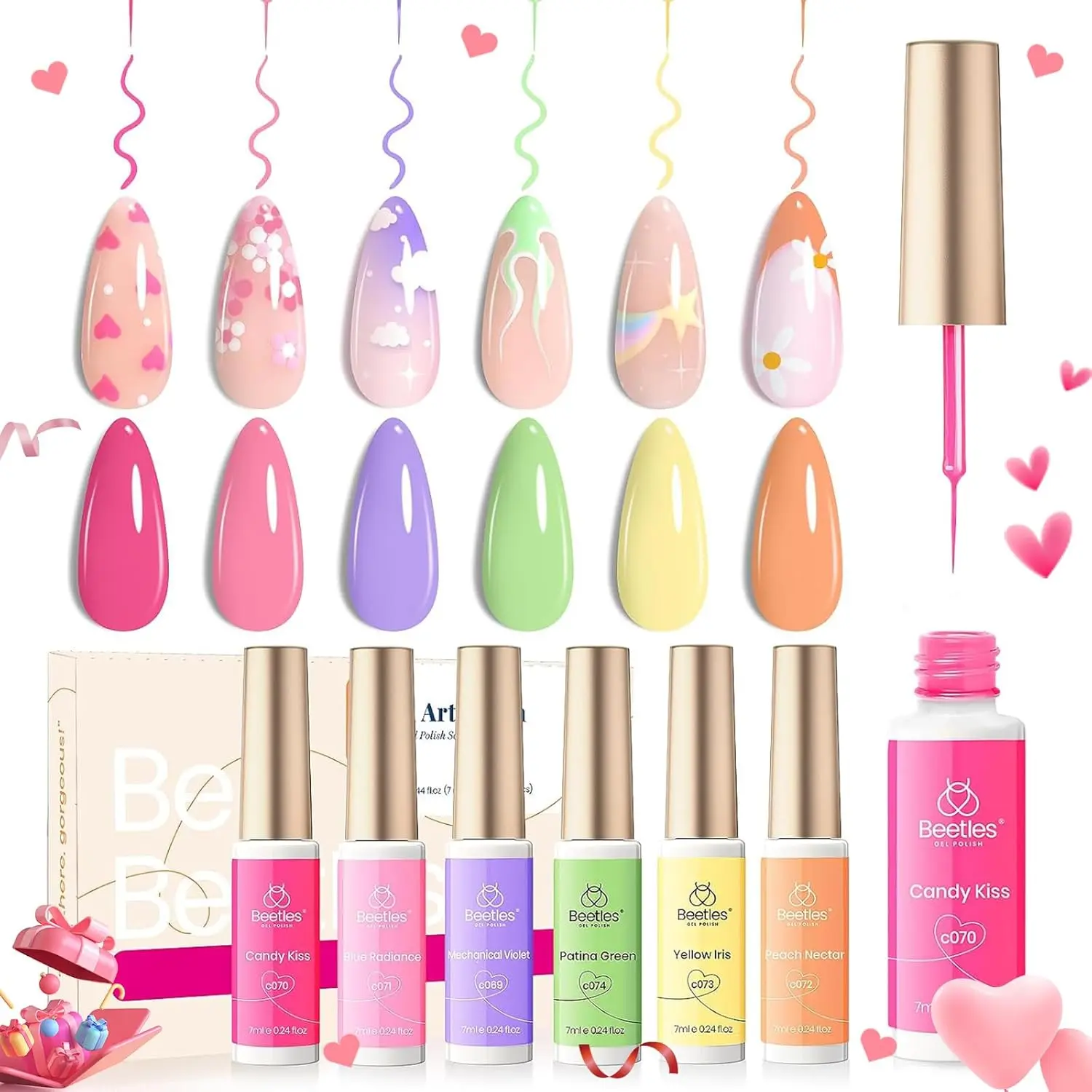 Pastel Nail Art Polish Set