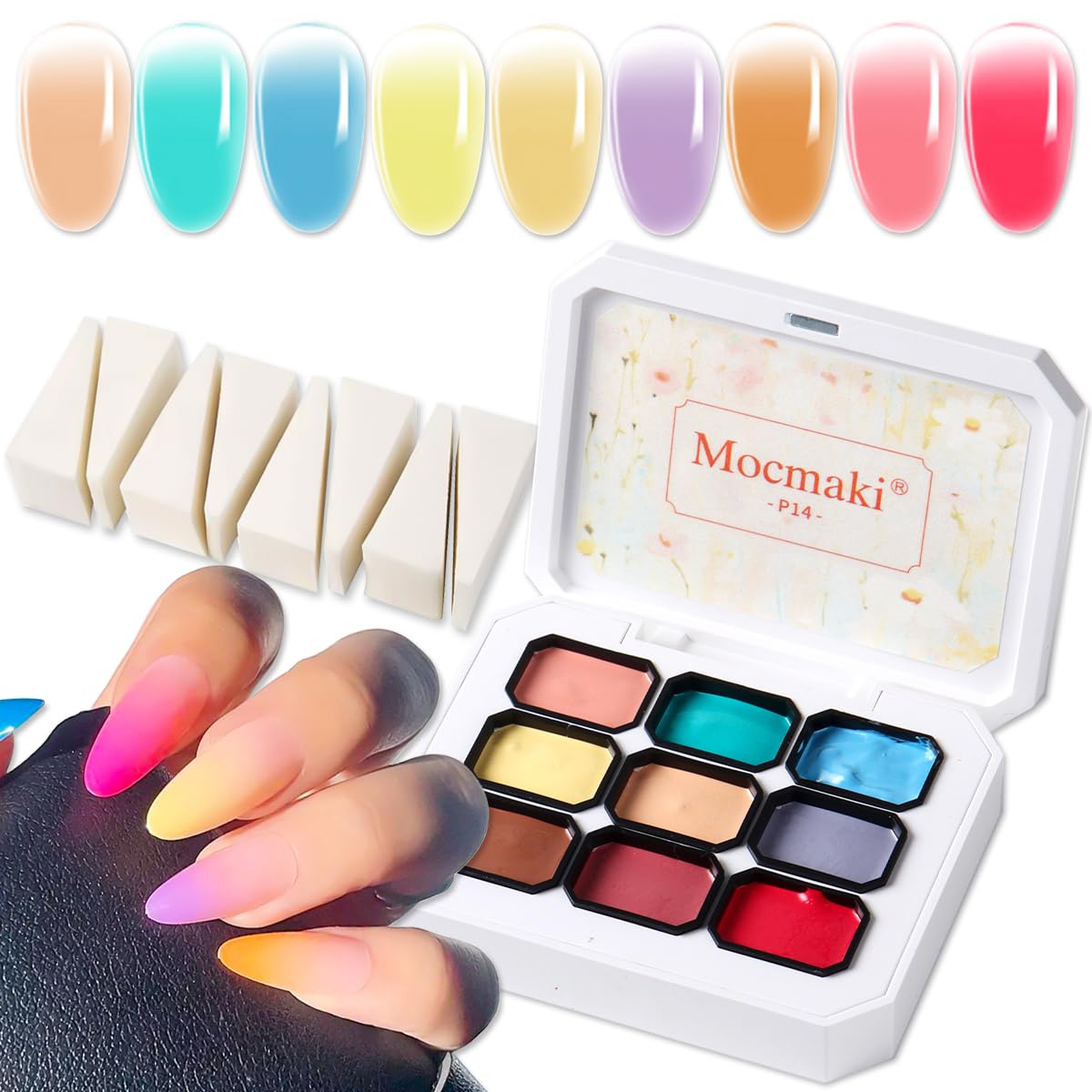 Pastel Nail Marbling Set
