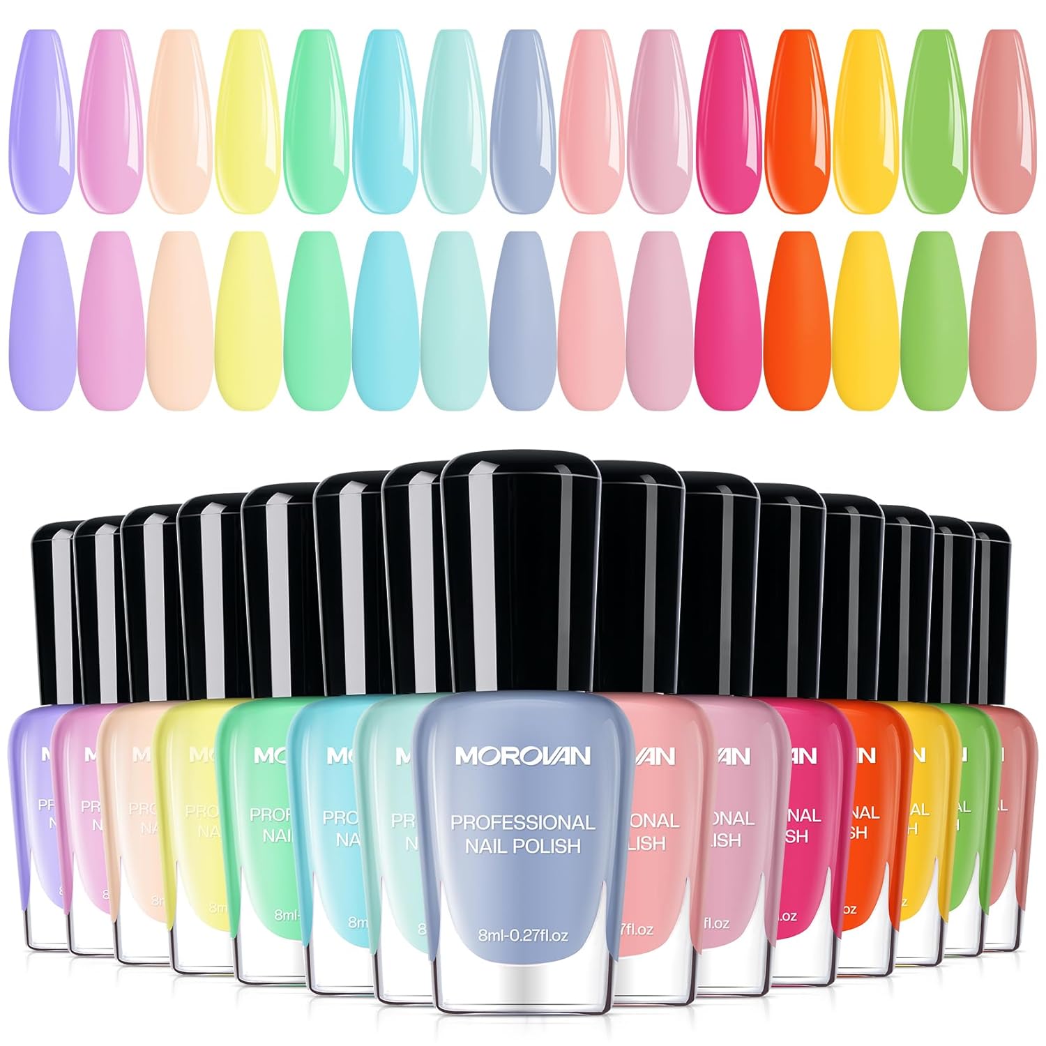Pastel Nail Polish Set Multicolour