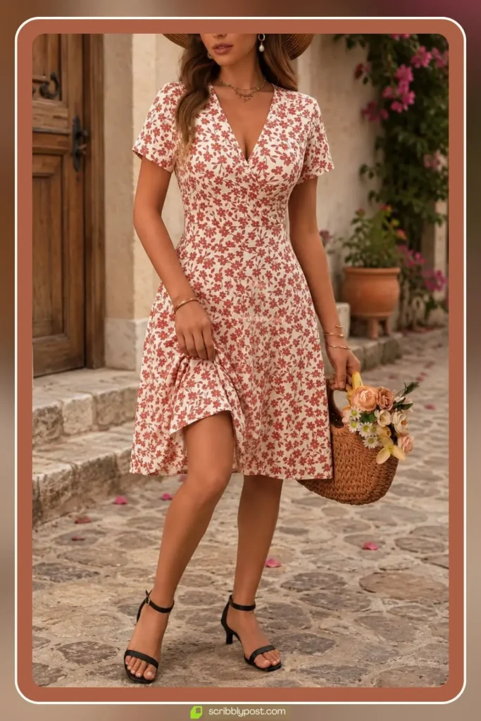 Pastel Wrap Dress