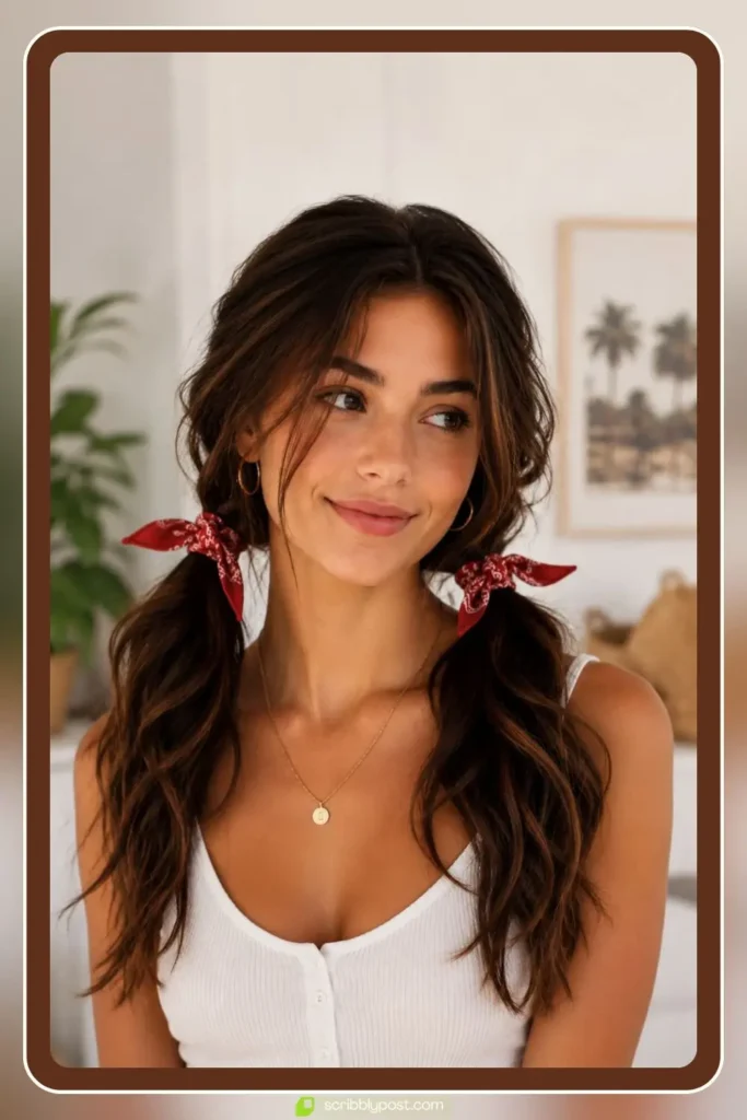Pigtail Bandana Style