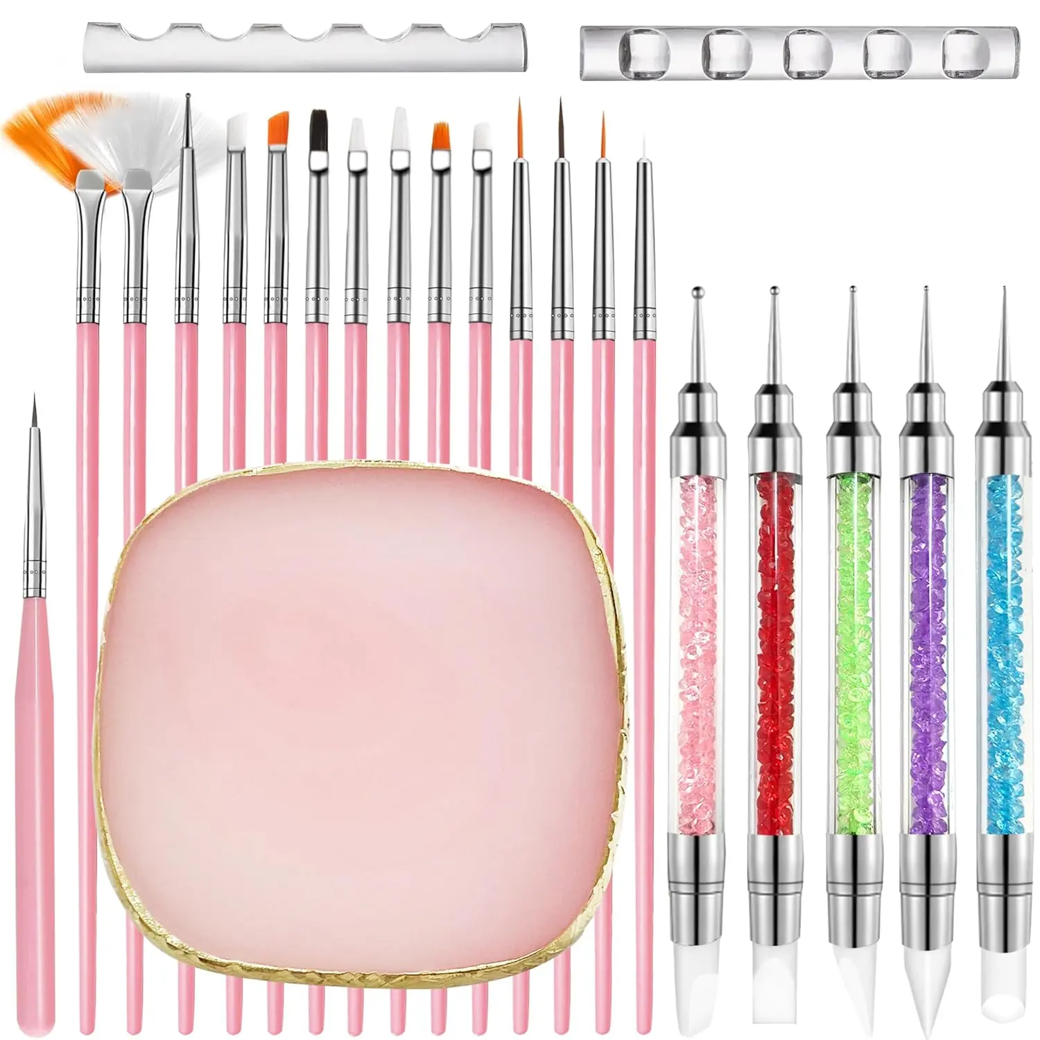 Pink Nail Art Brush Set