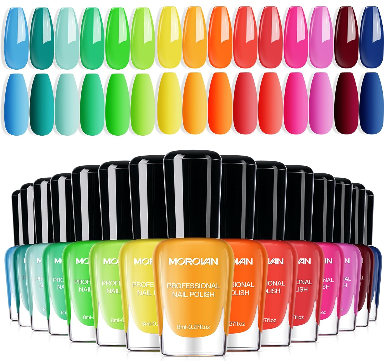Rainbow Nail Polish Set