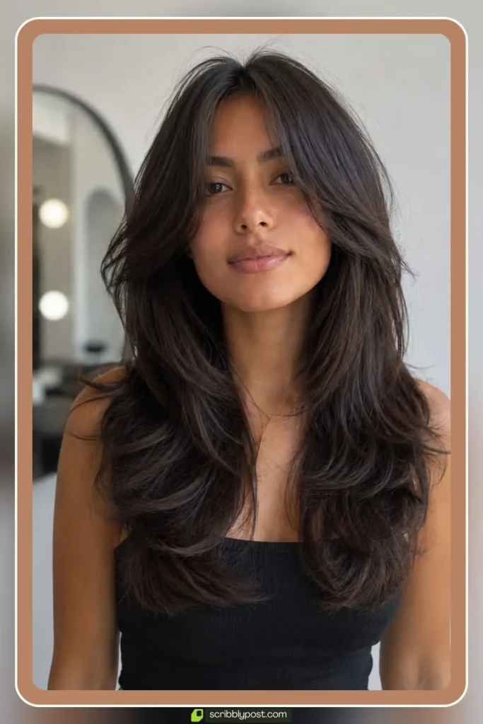 Razor-Cut Layers for Thick Hair