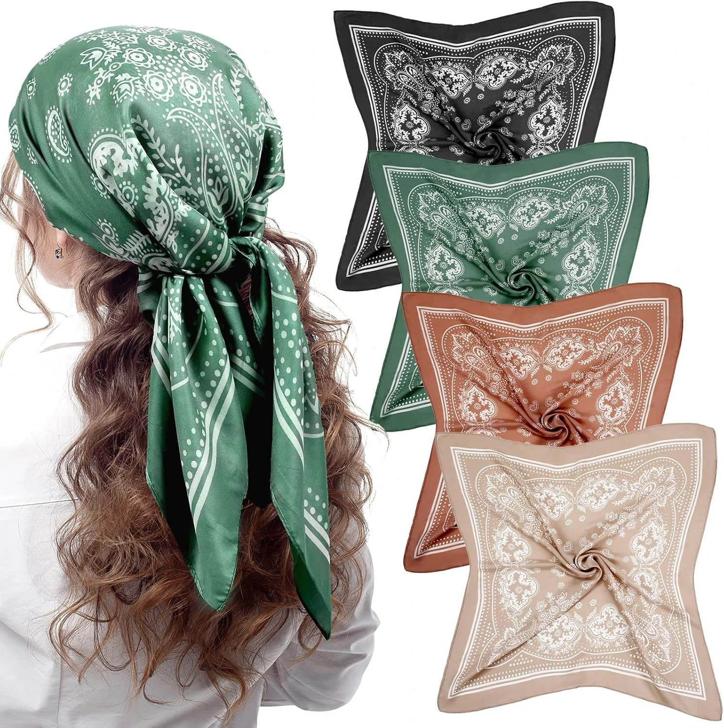 Satin Bandana Bow Women