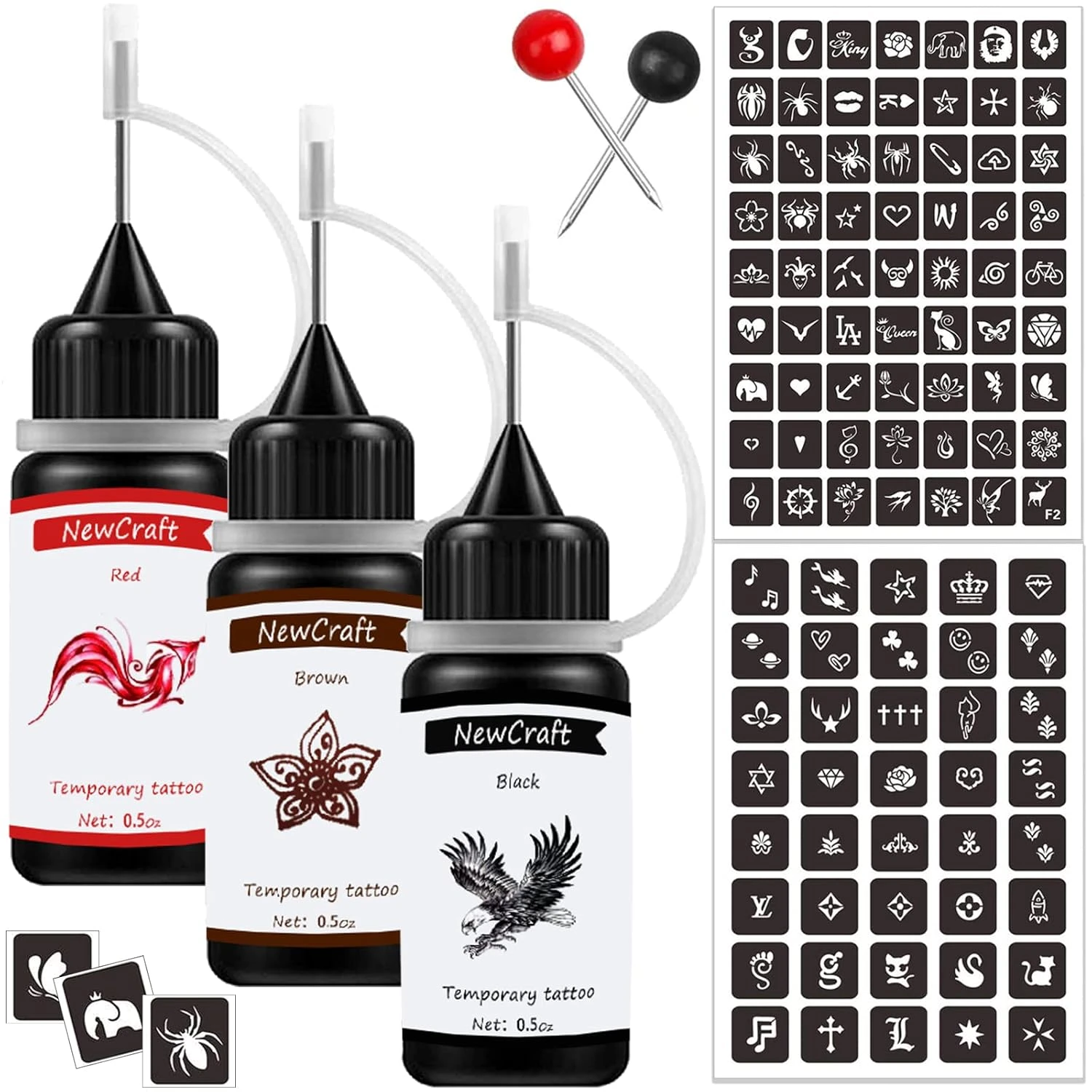 Semi Permanent Henna Tattoo Ink Pen