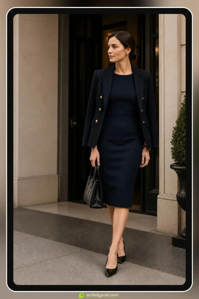 Sheath in Navy or Black