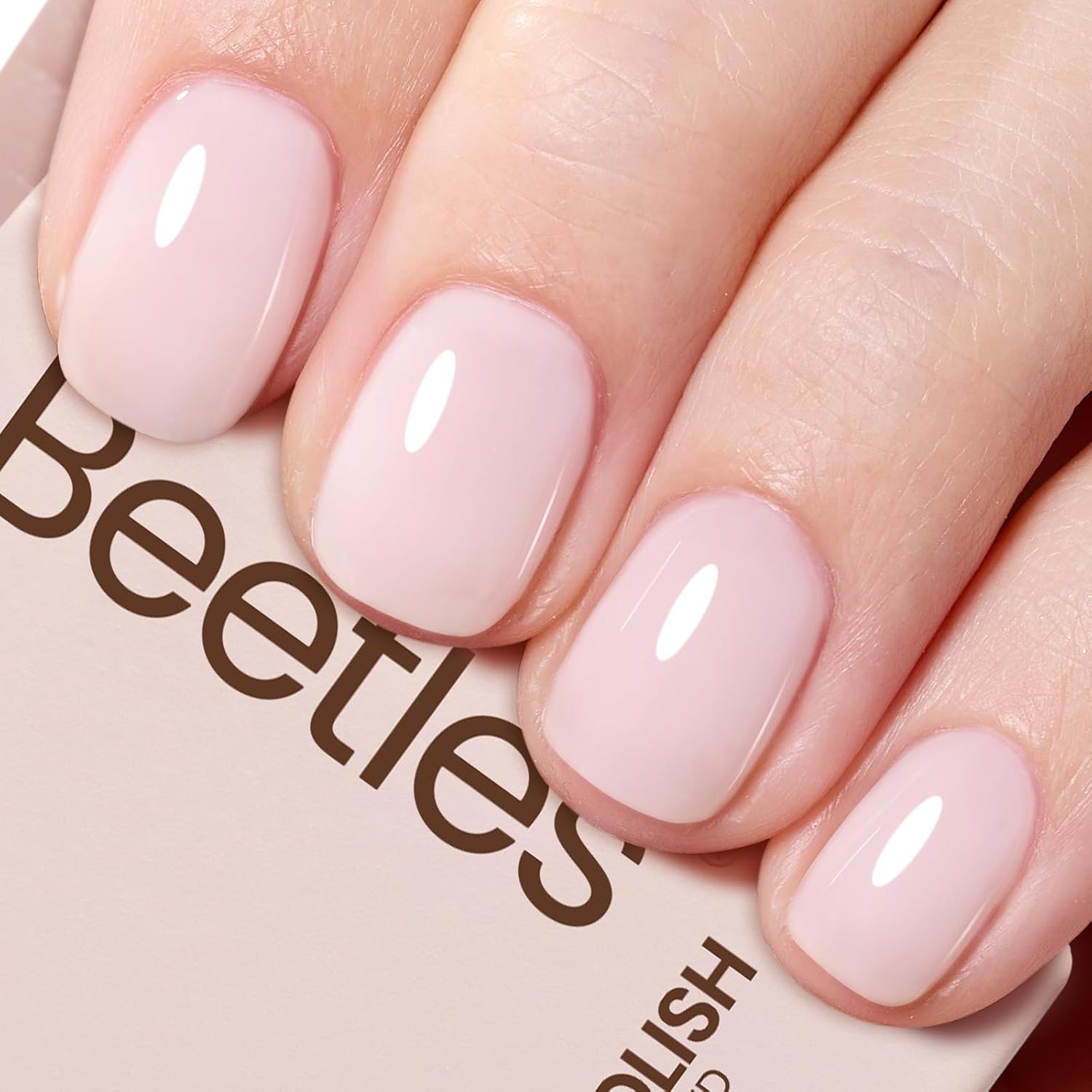 Sheer Milky Pink Nail Polish