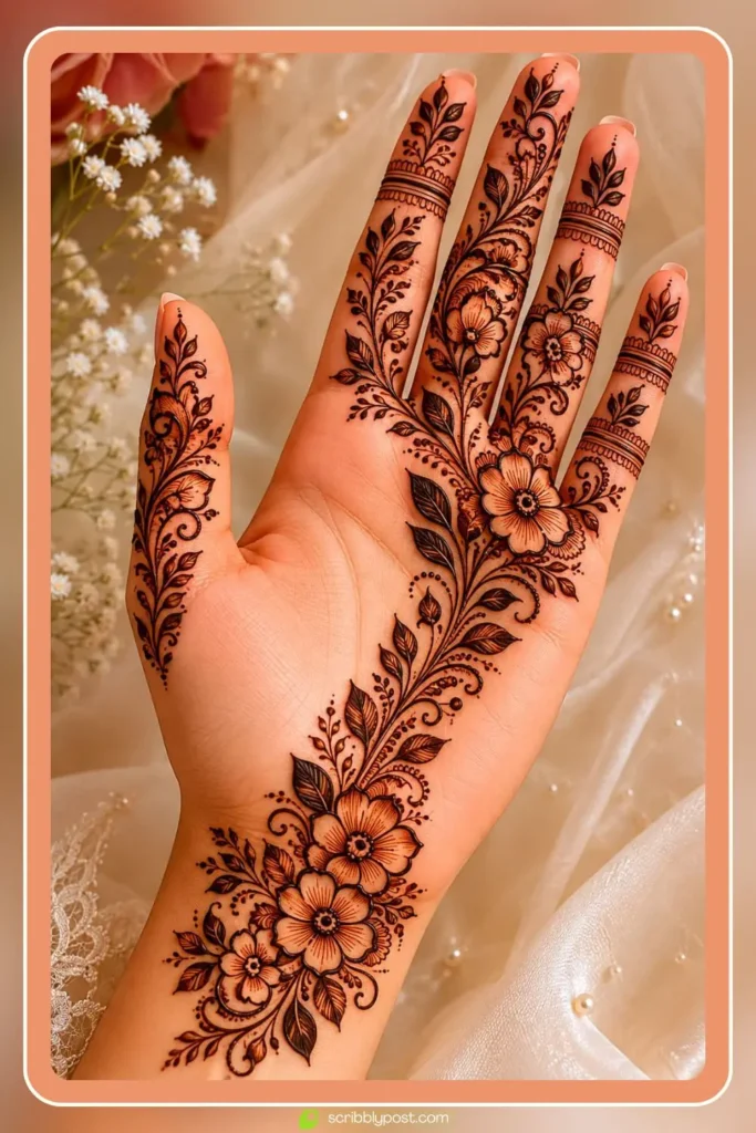 imple Bridal Henna Designs — Half-Hand Arabic