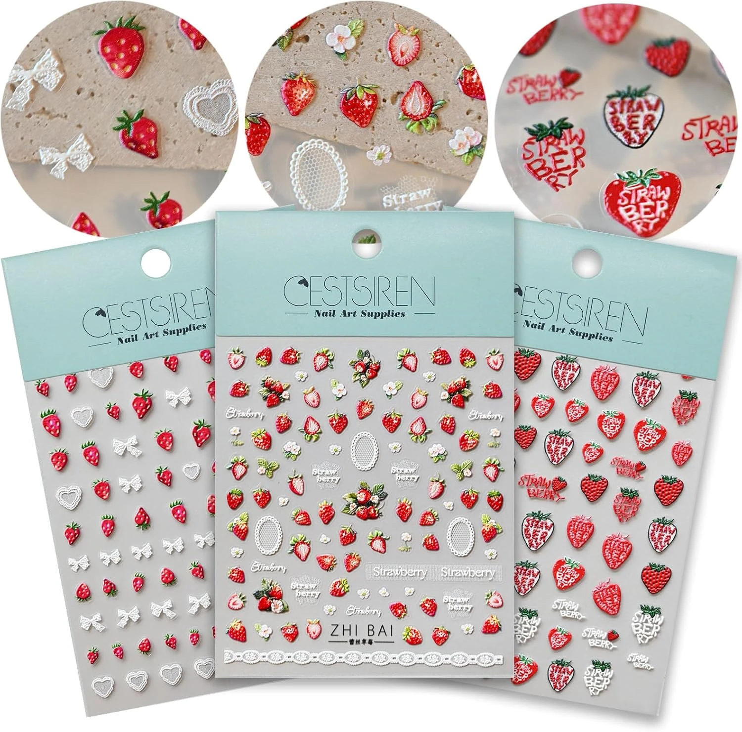 Strawberry Nail Art Stamping Kit