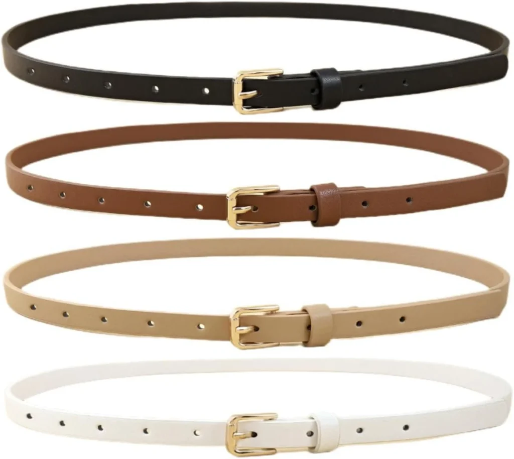 Thin Leather Women's Belt