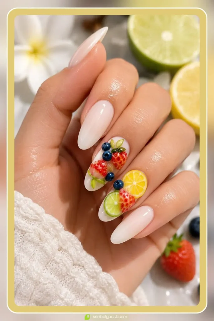 Tropical Fruit Mix on Milky Base