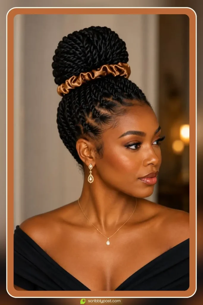 Twisted High Bun