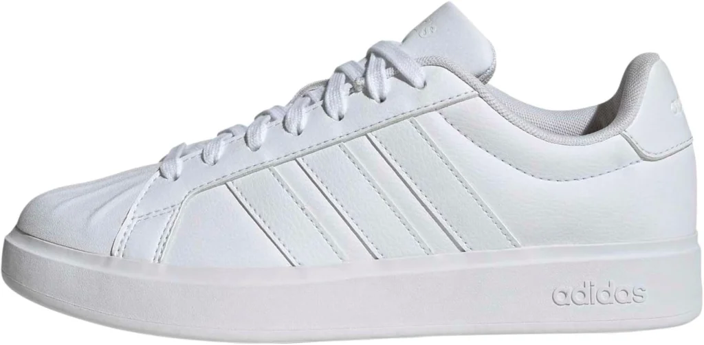 White Leather Tennis Shoes Women