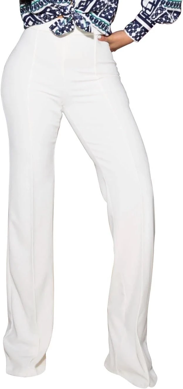 White Tailored Trousers Women