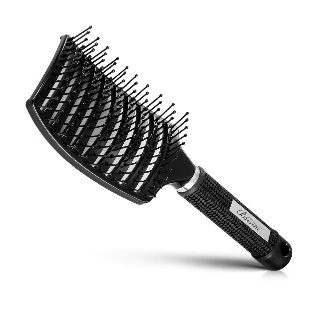 Wide-Paddle Brush For Thick Lengths