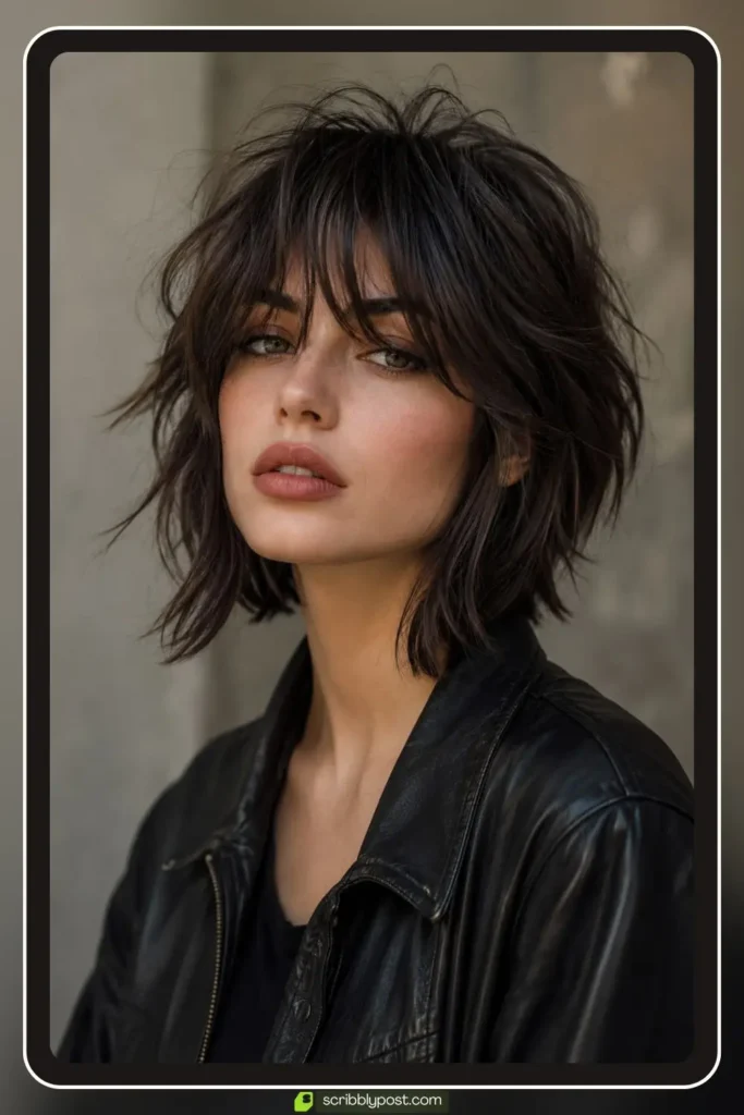 Wolf-Cut Bob with Layers