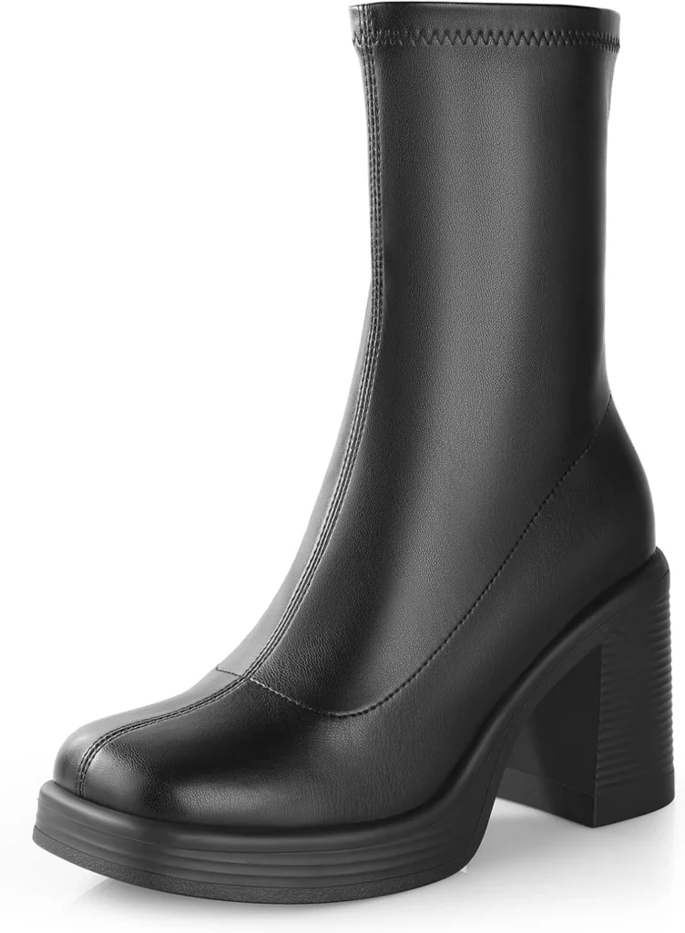 Ankle Boots Chunky Heel Party