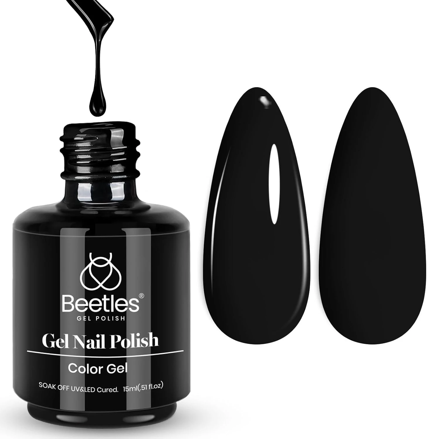 Black Nail Polish Base Contrast