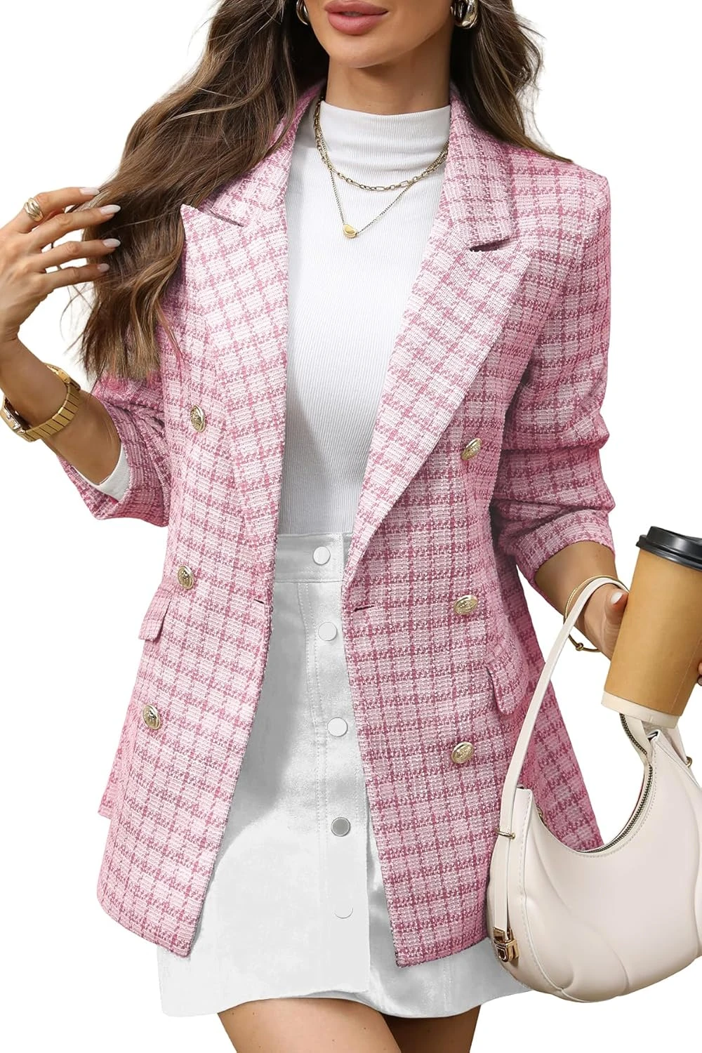 Blazer Dress Pastel Belted