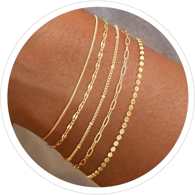 Dainty Gold Jewelry Set Minimalist