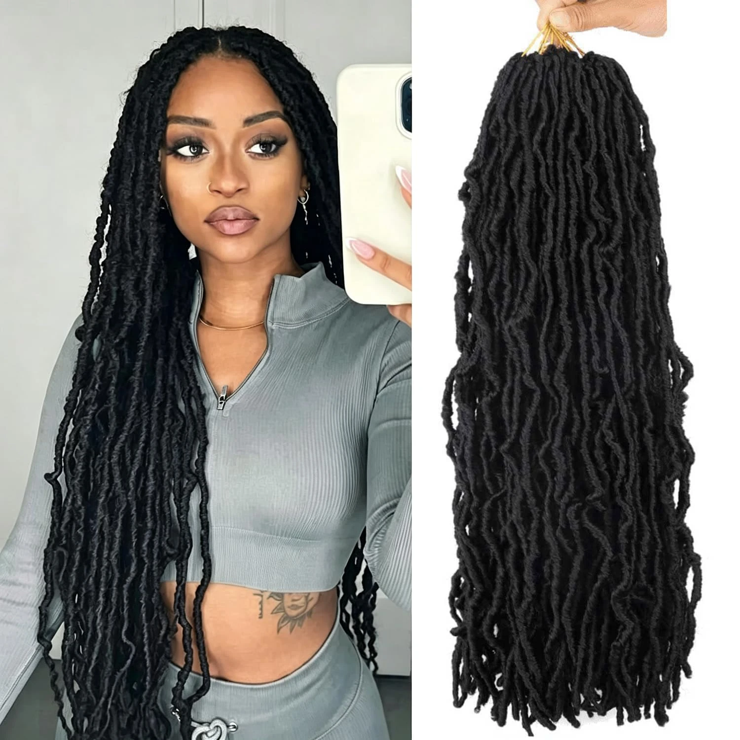 Faux Locs Crochet Hair Extensions