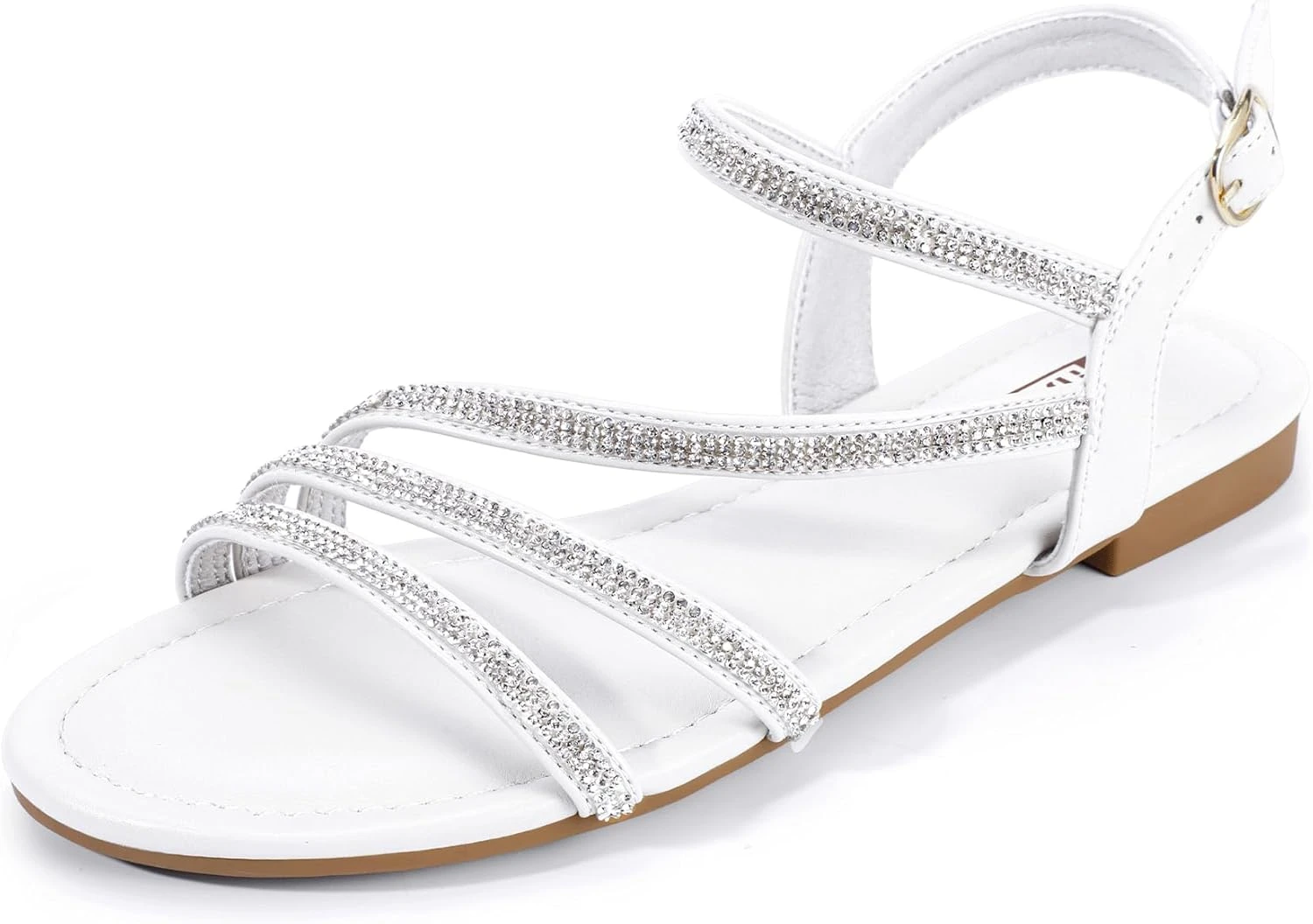 Flat Strappy Sandal Beaded Bridal