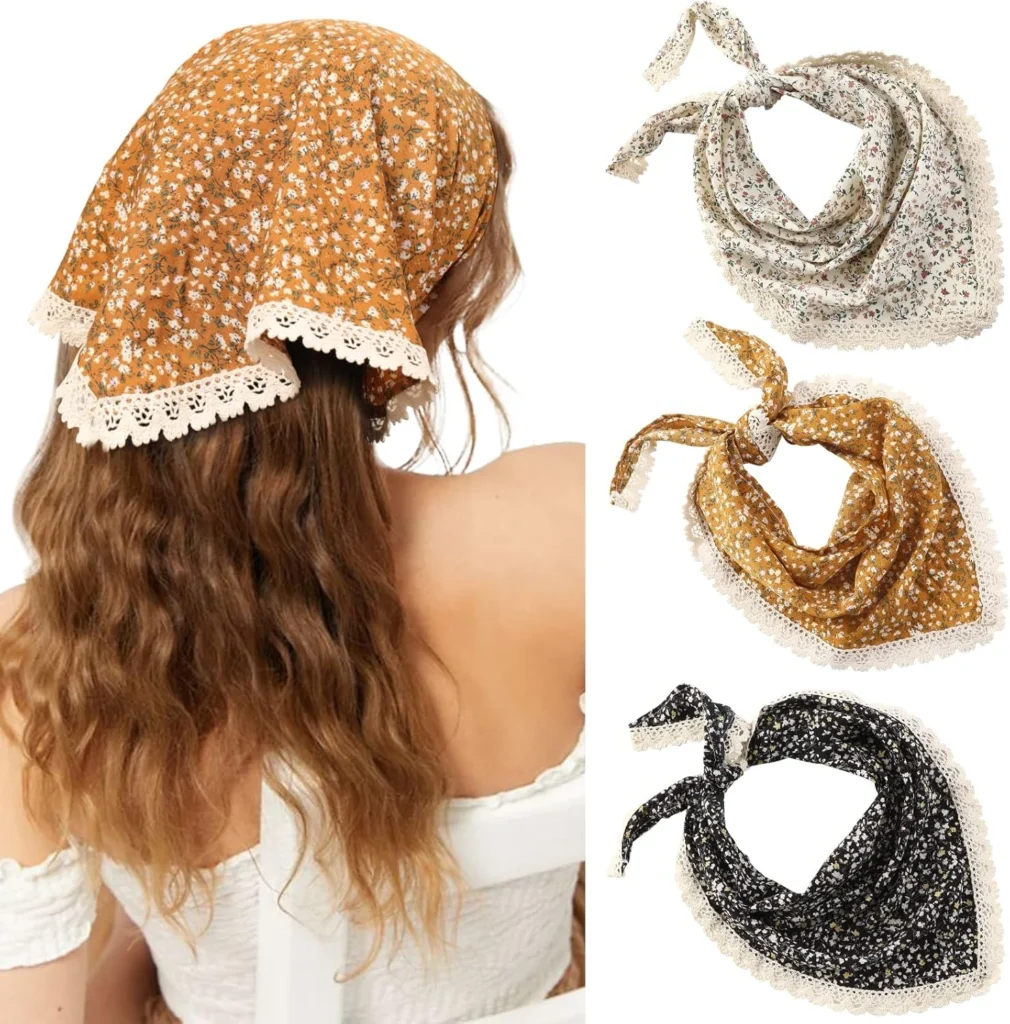Women Floral Bandana Hair Accessories