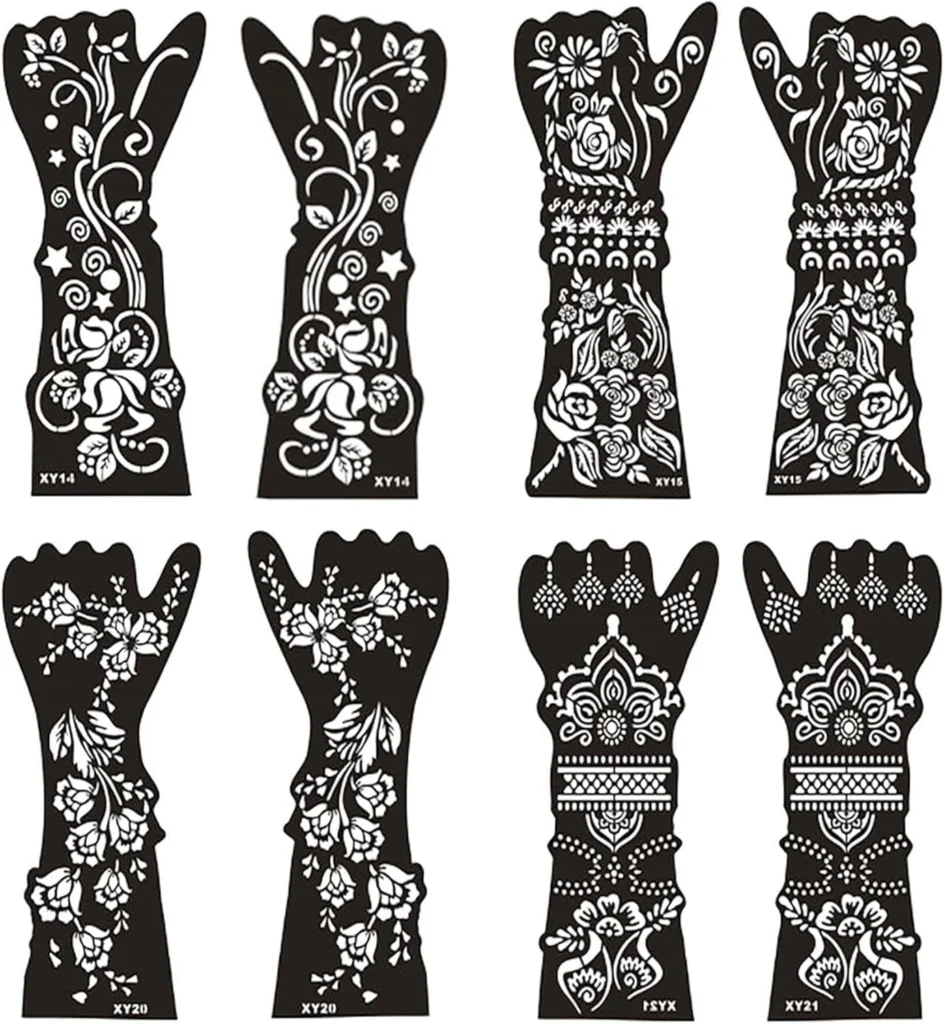 Full Arm Mehndi Stencil Mughal Floral