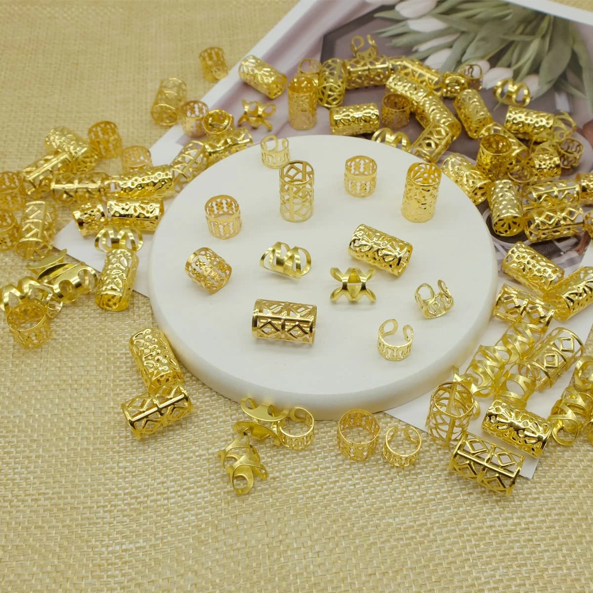 Gold Hair Cuff Braid Accessories