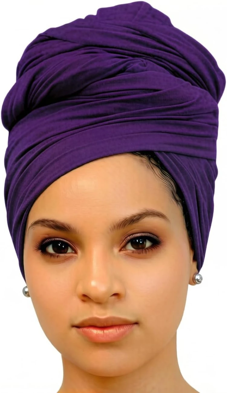 Women High Ponytail Hair Wrap Scarf