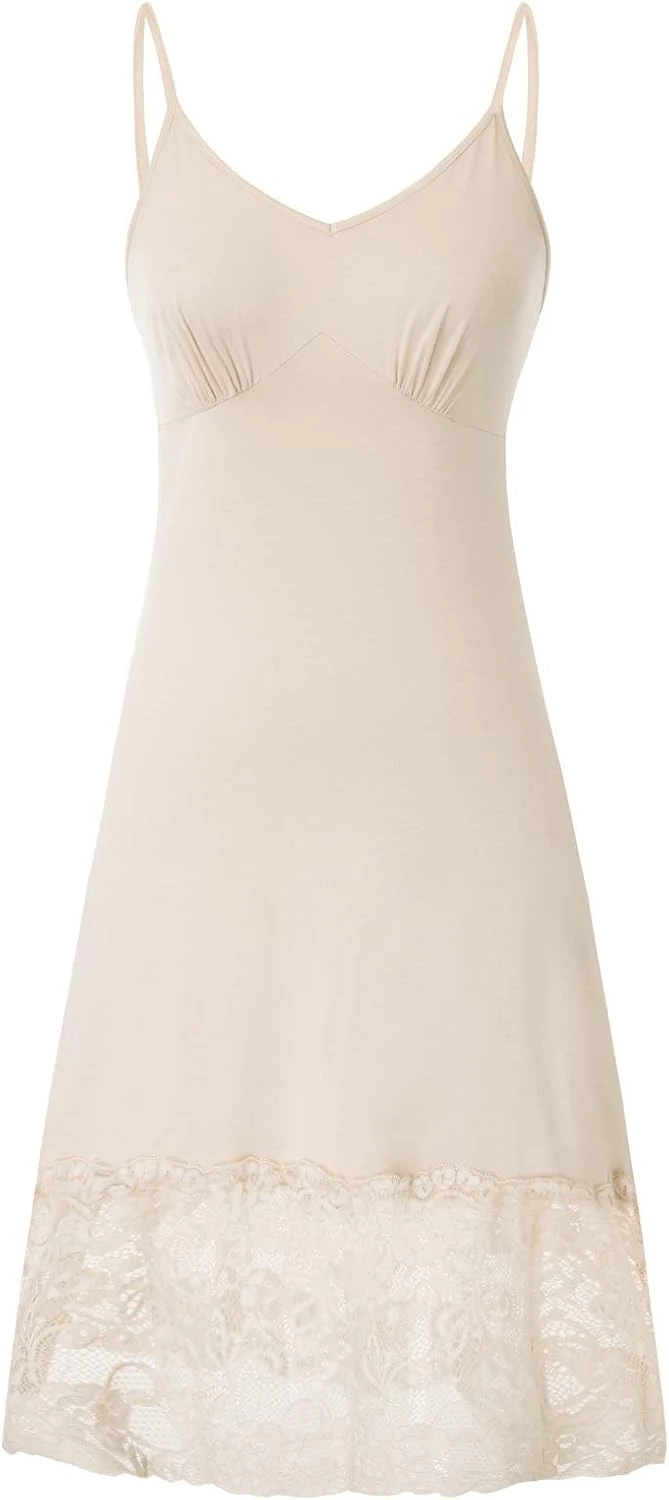 Lace Cami Midi Dress Cream